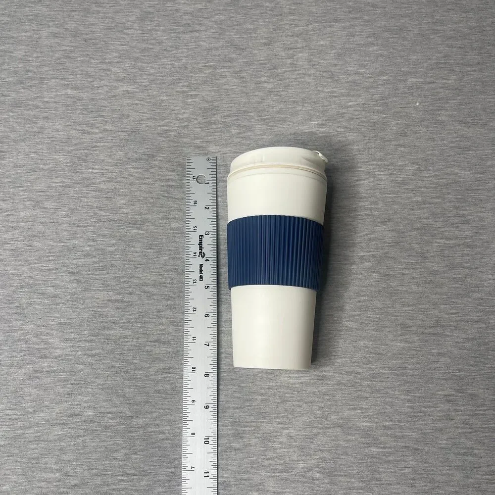 Hot & Cold Insulated 16 Oz. Navy Blue Sleeve Travel Tumbler Mug